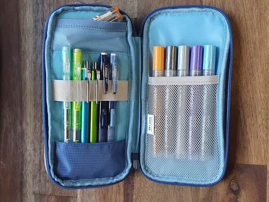 LIHIT LAB Smart Fit Double Pen Case - Large (A7661)