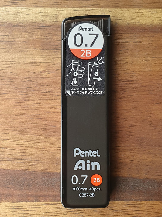 Pentel Ain 0.7mm Mechanical Pencil Lead Refill (40 Leads)