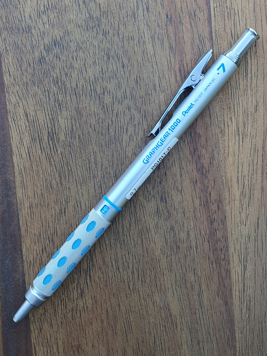 Pentel GraphGear 1000 Premium Automatic Drafting Pencil - 0.7mm Blue Barrel