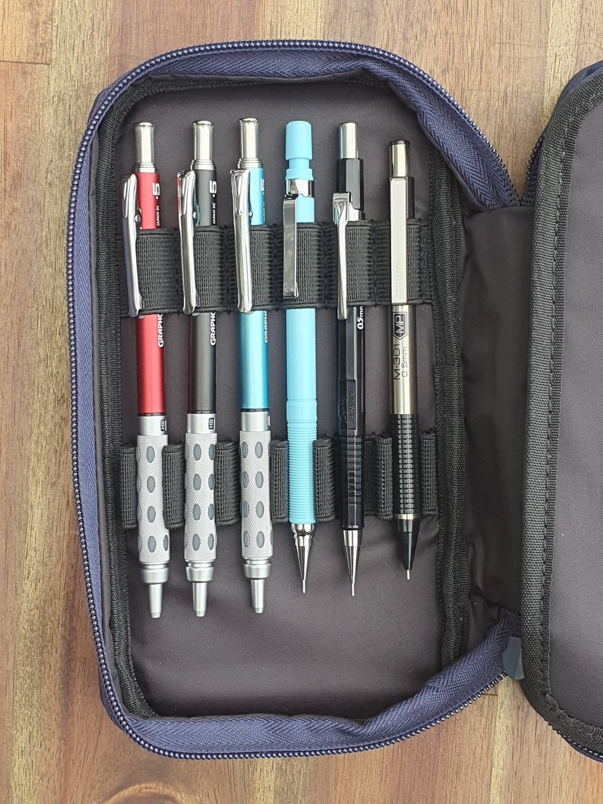 LIHIT LAB XCOA Double Spread Multifunctional Pen Case -  (A3801)